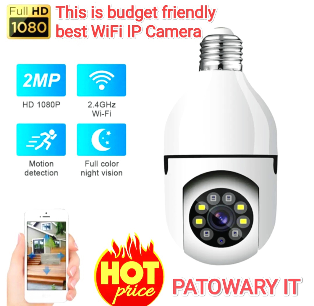 V380 PRO PTZ 2MP 360 Degree Rotation Night Vision WIFI IP Camera