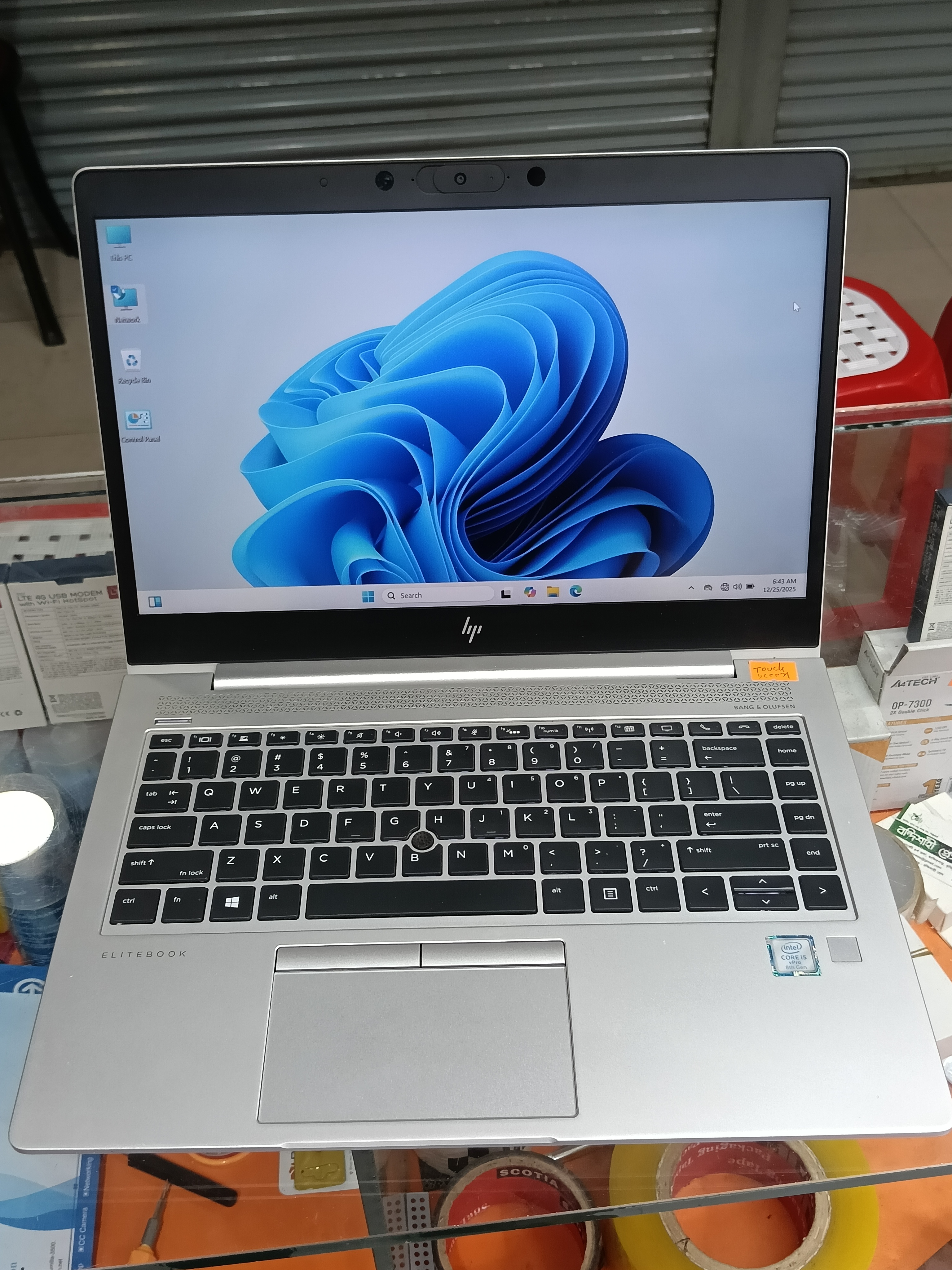 Hp 840 G6 I5 8th Gen Ram 8gb, Ssd 256gb Touch Sceen Laptop